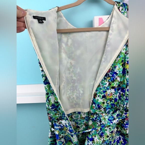 Ann Taylor women’s green flower dress, size 6, excellent new like condition - Picture 10 of 14